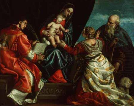 Paolo  Veronese Sacra Conversazione china oil painting image